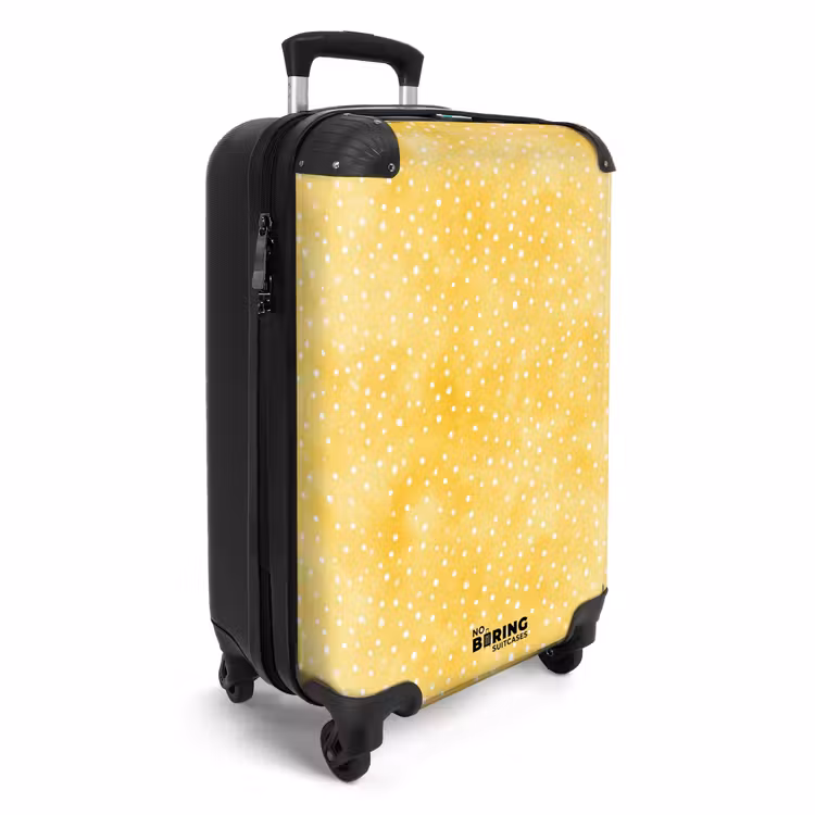 Valise - Motif à pois jaune — 2
