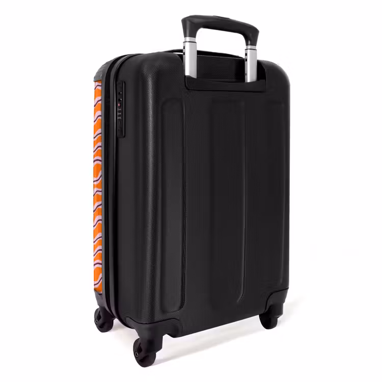 Valise avec nom - Retro - Wavy - Orange — 4