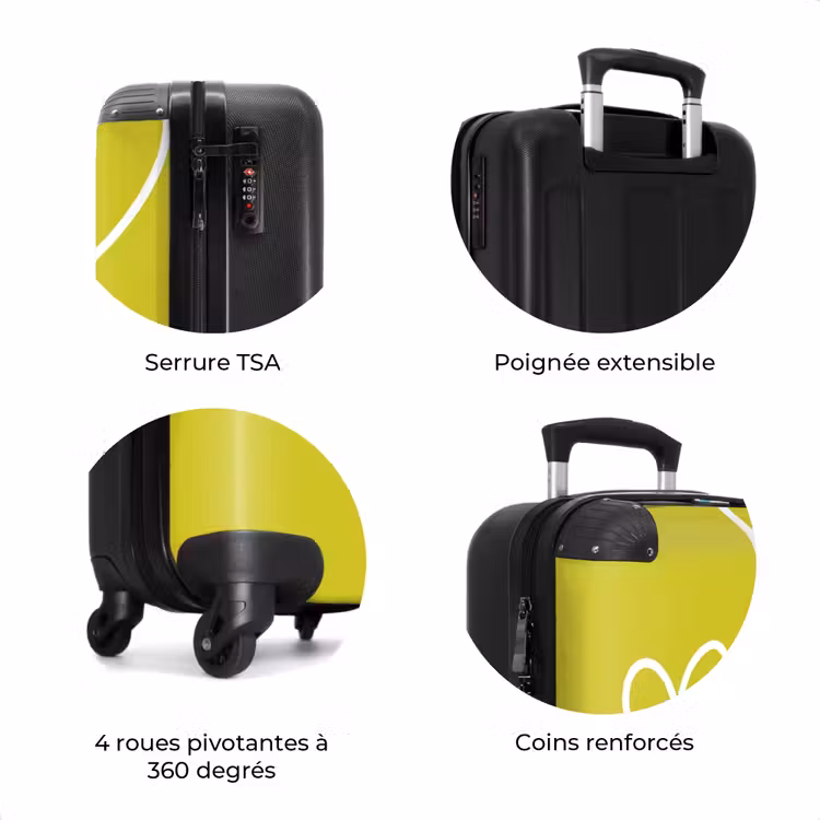 Valise - Vert - Cœurs - Blanc — 8