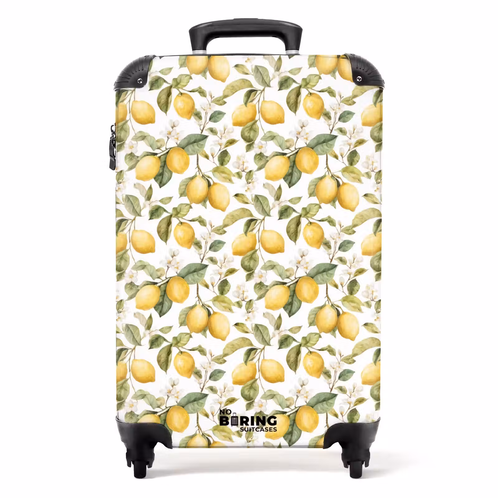 Valise - Lemons pattern yellow green — 1