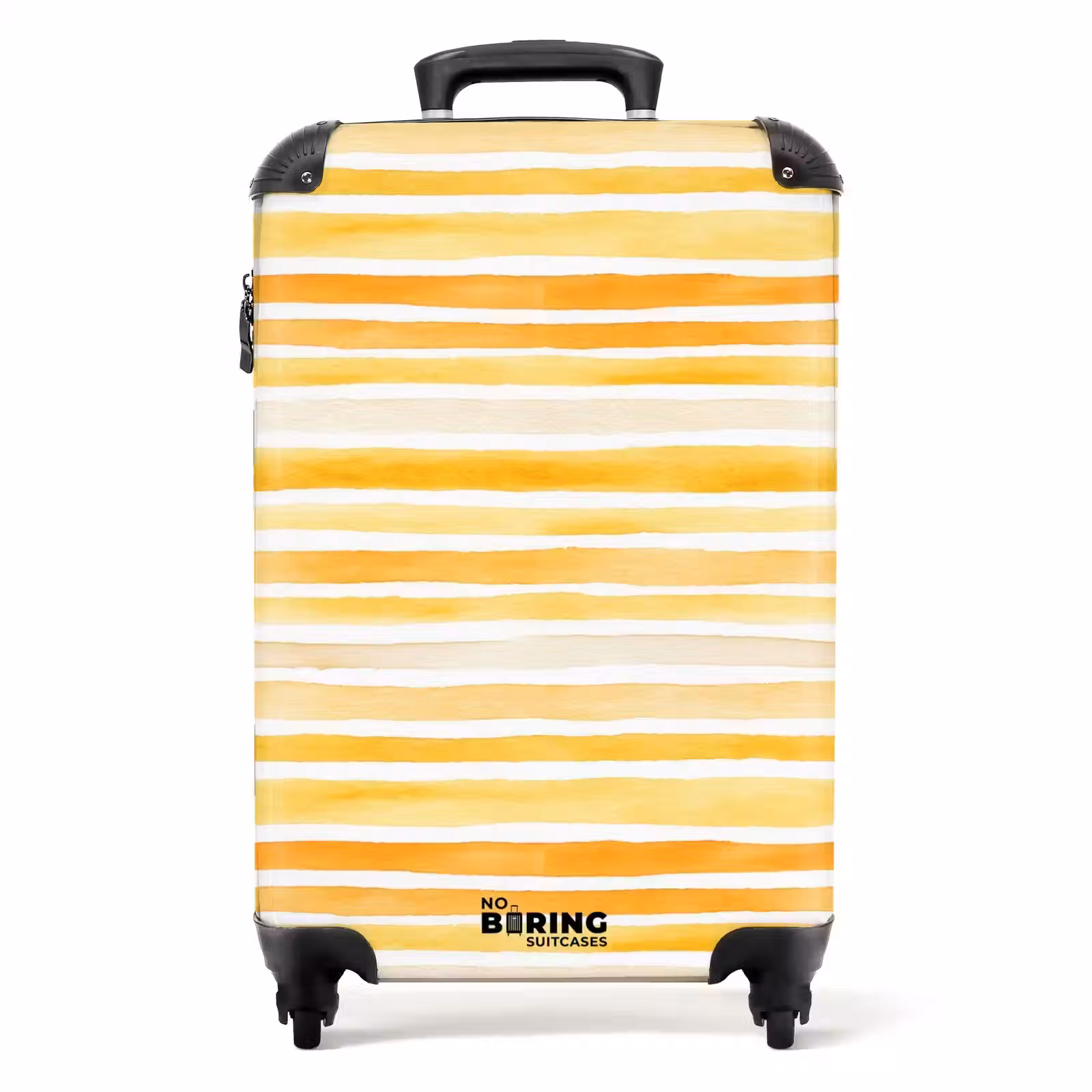 Valise - Motif à rayures jaune — 1