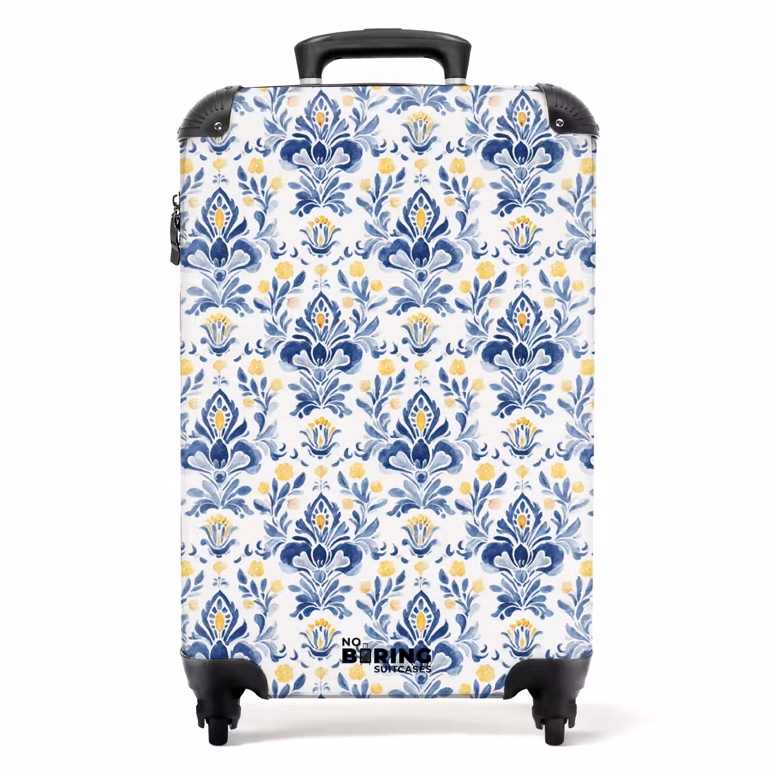 Valise - Motif baroque bleu jaune — 1