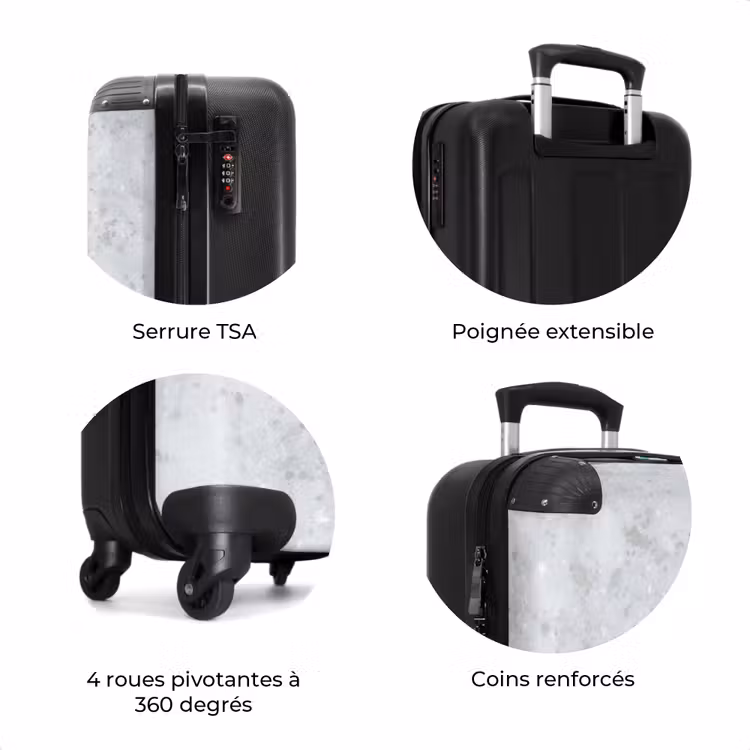 Valise - Gris - Effet terrazzo - Béton — 8