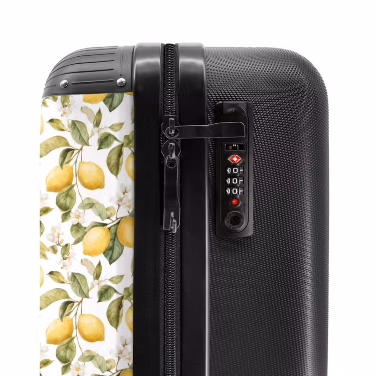Valise - Lemons pattern yellow green — 6