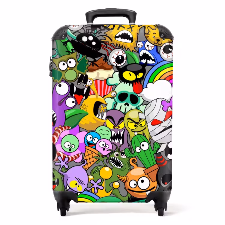 Valise - Mélange de monstres colorés — 1