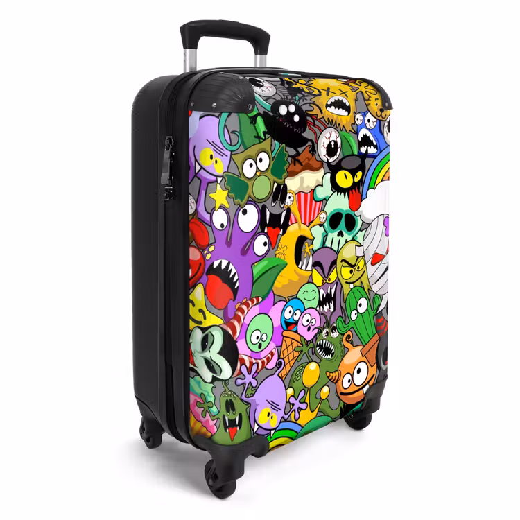 Valise - Mélange de monstres colorés — 2