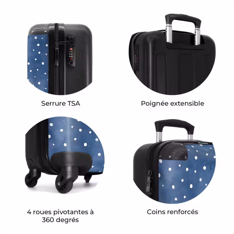 Valise - Motif à points bleu — 8