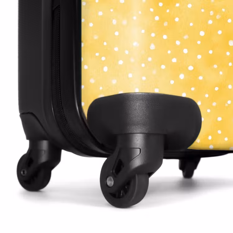 Valise - Motif à pois jaune — 7