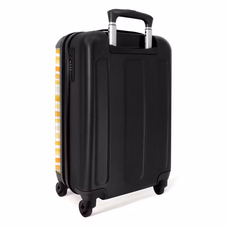 Valise - Motif à rayures jaune — 4