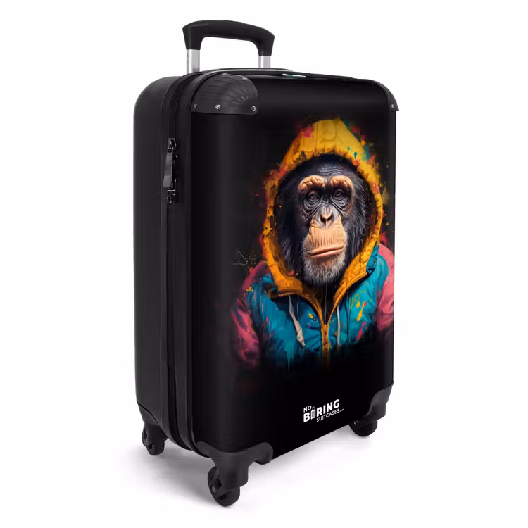 Valise - Singe avec gilet coloré — 2