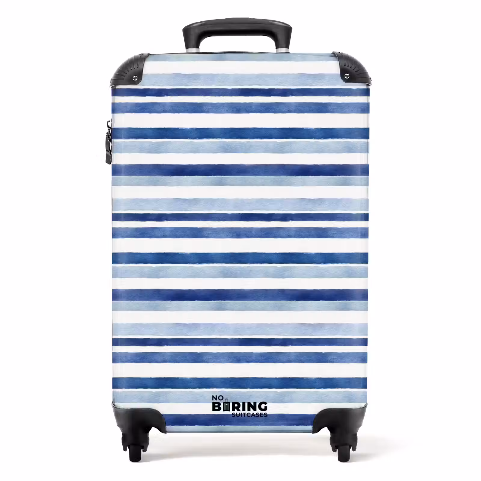 Valise - Motif à rayures bleu — 1