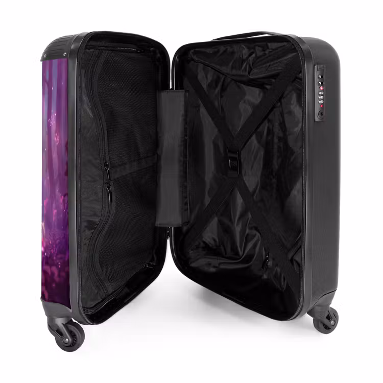 Valise - Licorne entourée de nature violette — 4