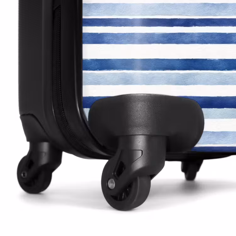 Valise - Motif à rayures bleu — 7
