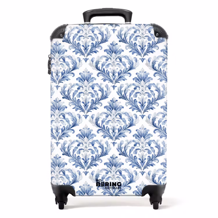 Valise - Motif baroque bleu — 1