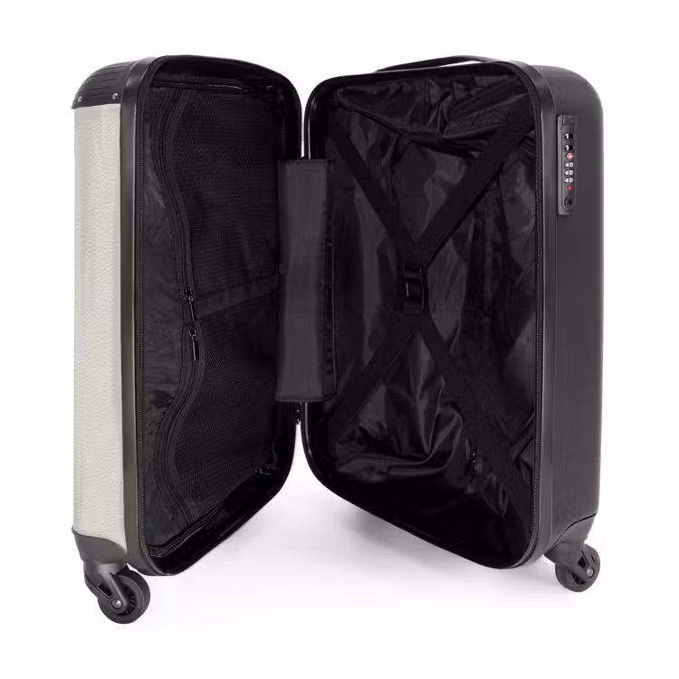 Valise - Motif en cuir blanc — 5