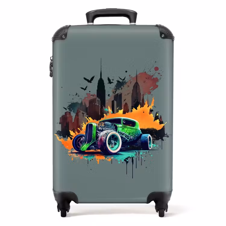 Valise - Voiture dans une ville fantôme — 1