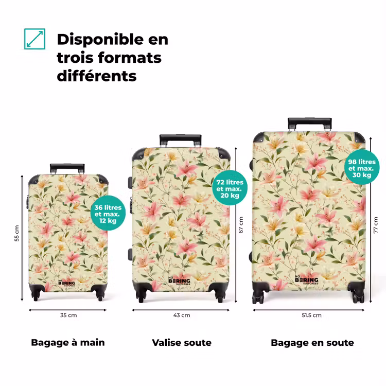 Valise - Lys - Sérénité - Couleurs vives — 1