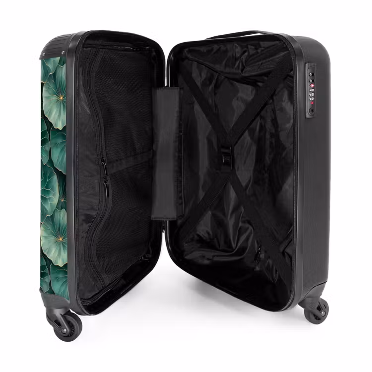 Valise - Motif - Feuilles - Vert — 5
