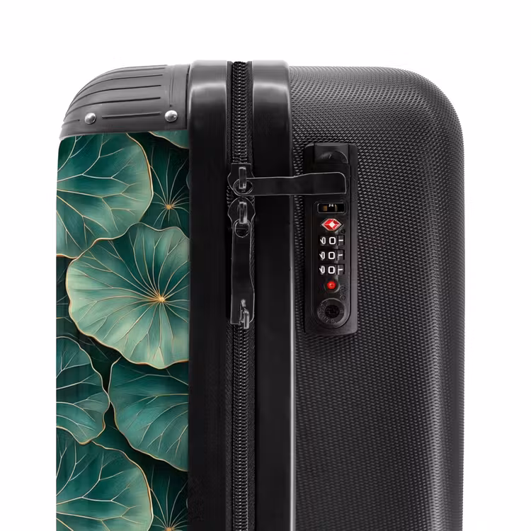 Valise - Motif - Feuilles - Vert — 6
