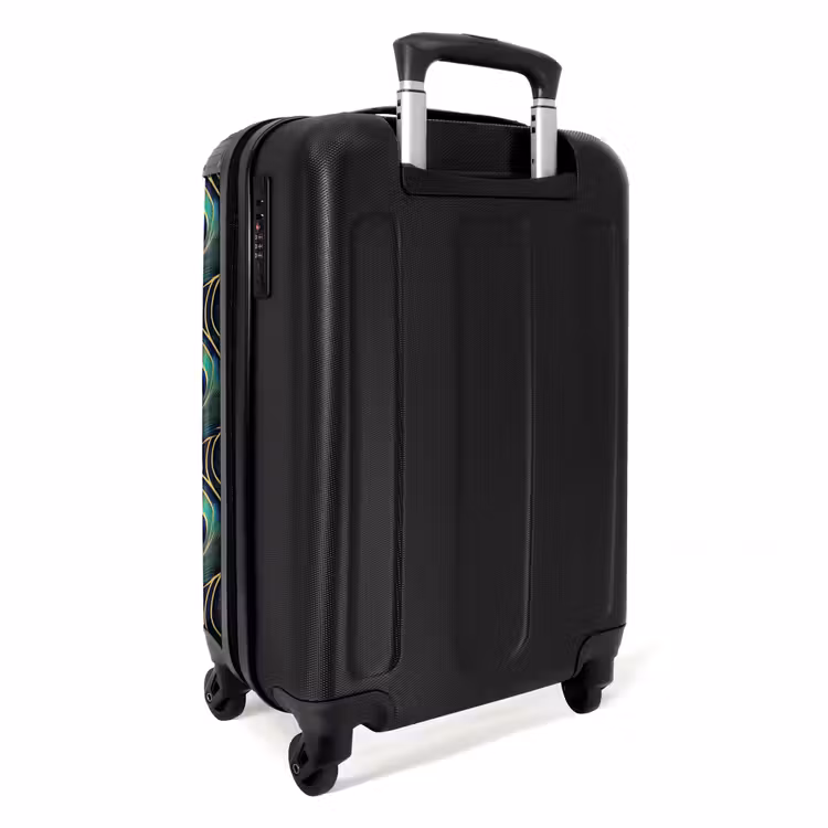 Valise - Paon - Plumes - Vert — 4