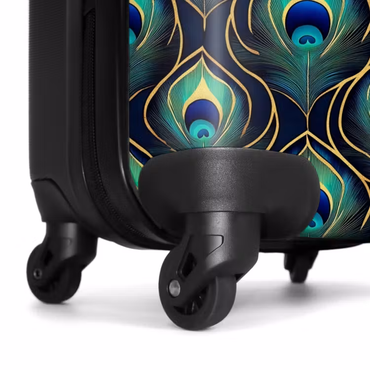 Valise - Paon - Plumes - Vert — 7