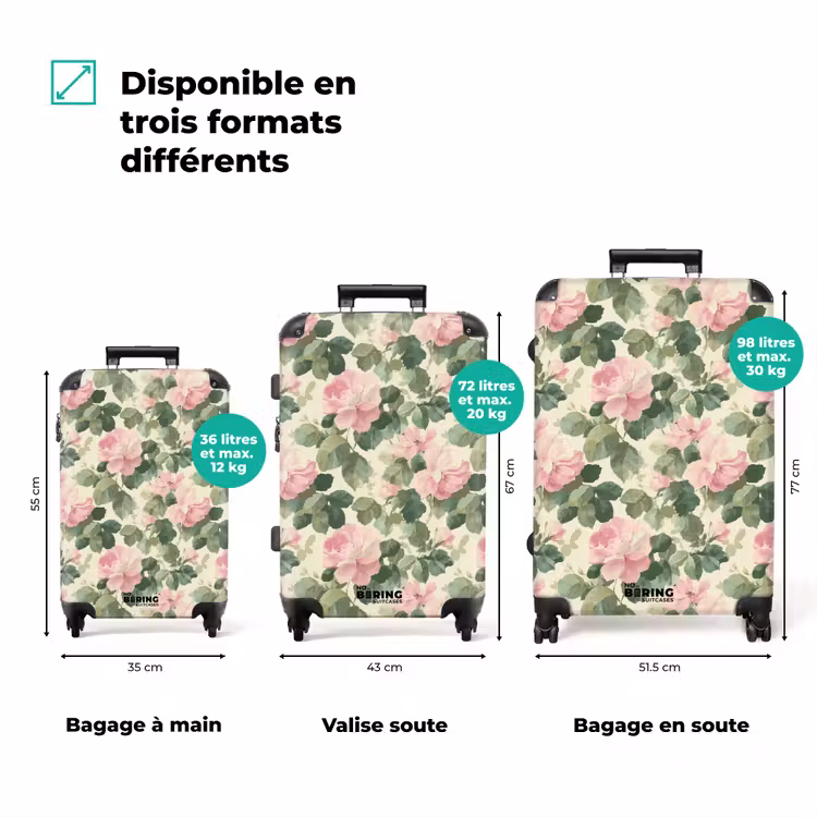Valise - Roses - Botanique - Rose — 1