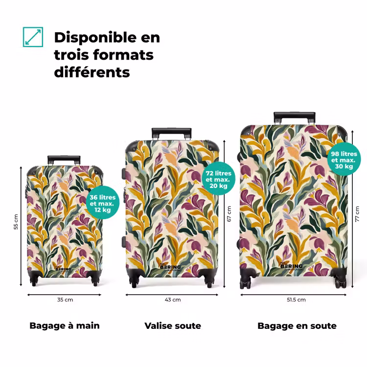 Valise - Moderne - Abstrait - Coloré — 1