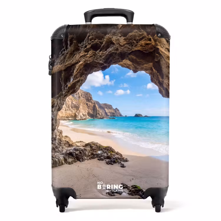 Valise - Grotte - Plage - Mer - Bleu — 1