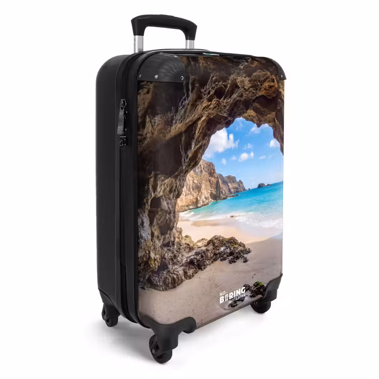 Valise - Grotte - Plage - Mer - Bleu — 2