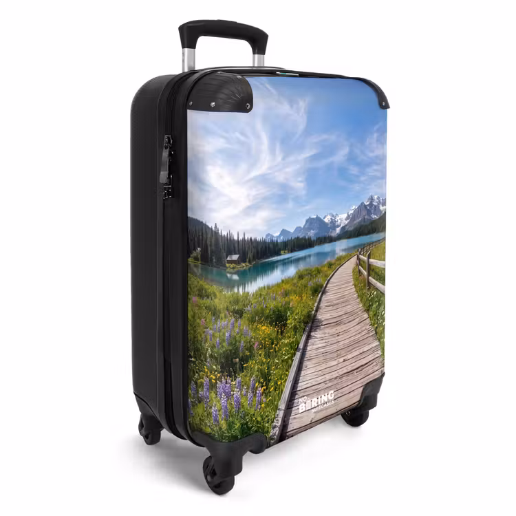 Valise - Montagnes - Lac - Paysage - Bleu — 2