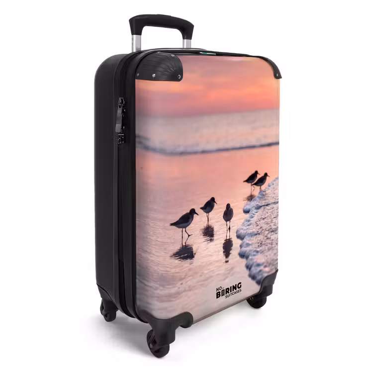 Valise - Mouettes - Plage - Mer - Rose — 2