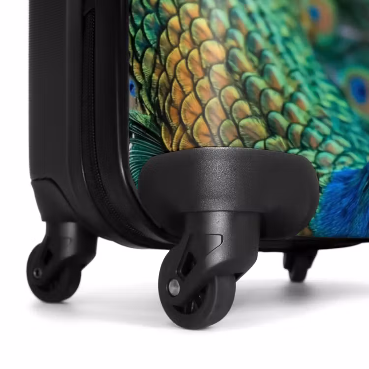 Valise - Paon - Plumes - Bleu — 7