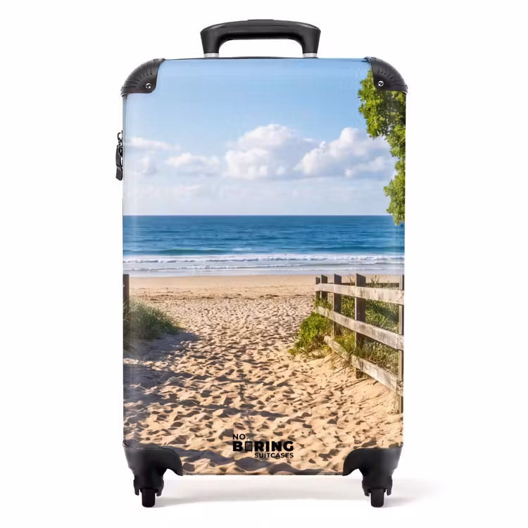 Valise - Plage - Chemin de sable - Océan - Nature — 1