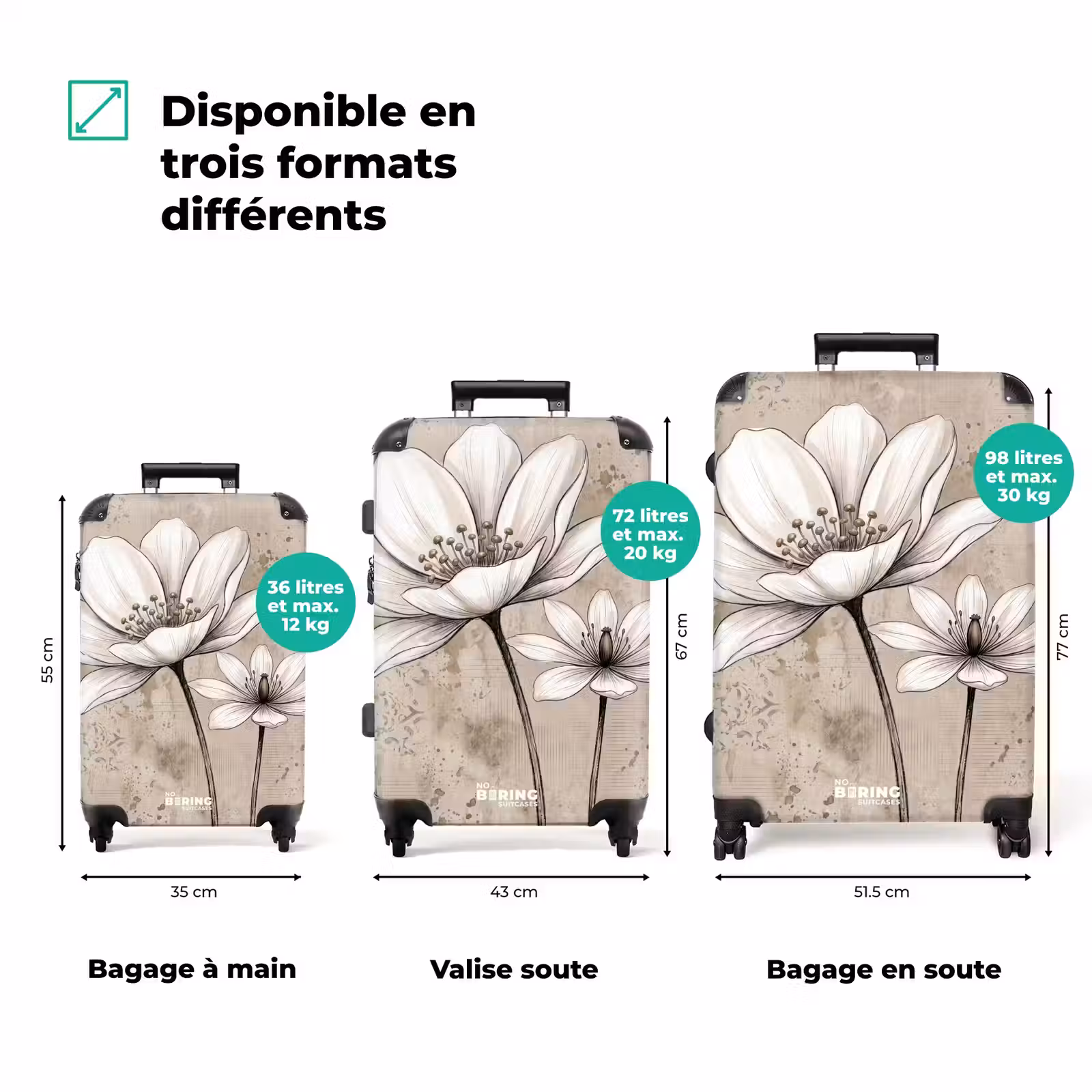 Valise - Moderne - Design - Blanc — 1