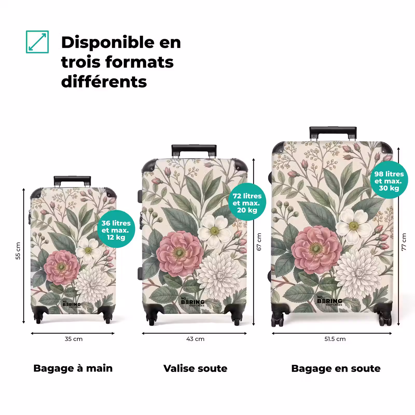 Valise - Romantique - Design - Coloré — 1