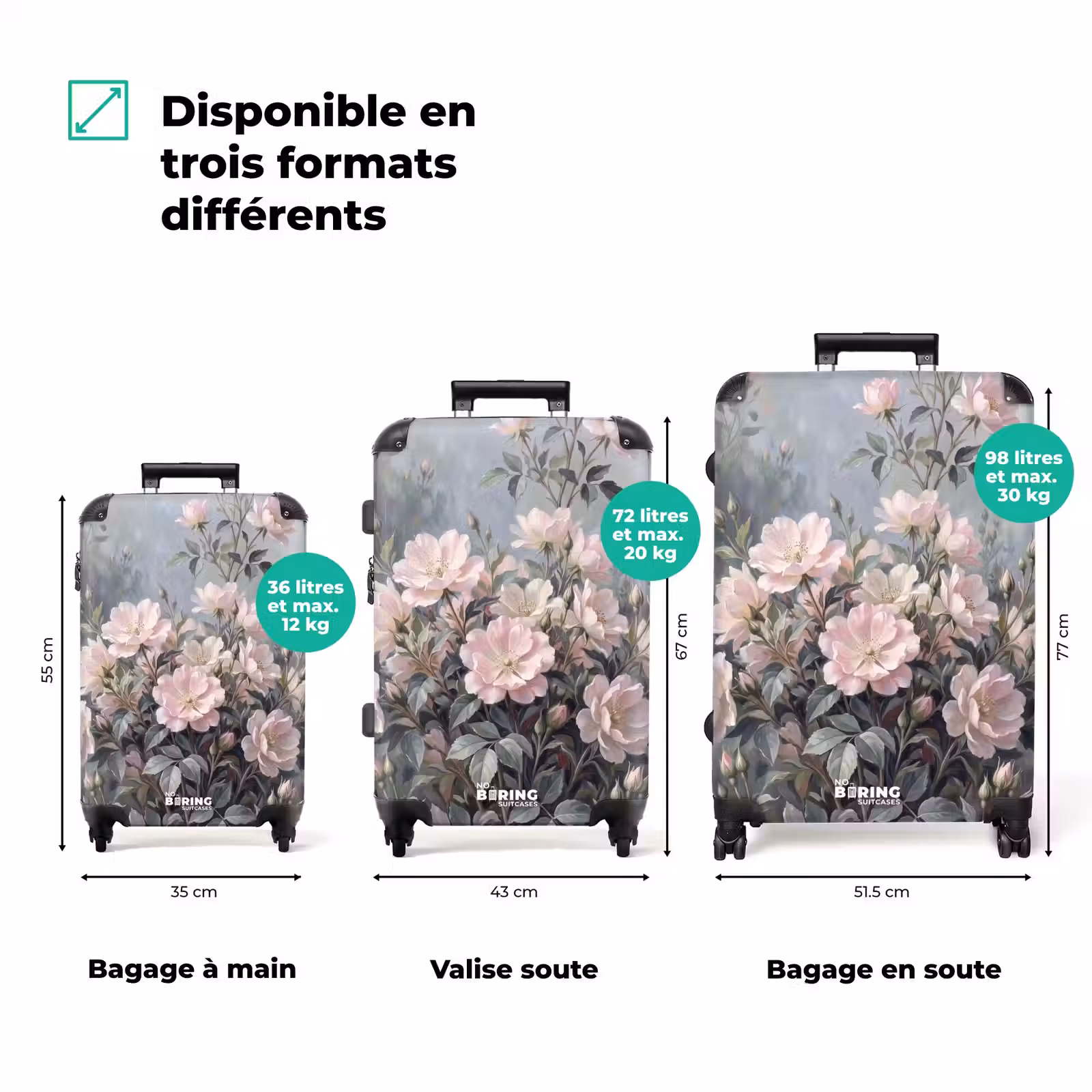 Valise - Roses - Illustration - Rose — 1