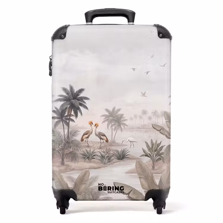 Valise - Grues - Palmiers - Tropical — 1
