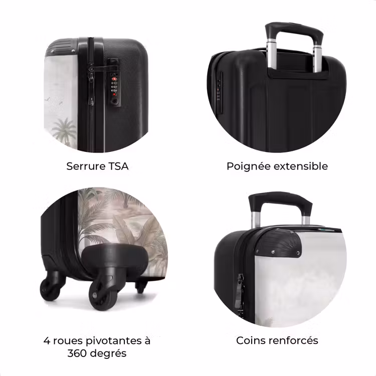 Valise - Grues - Palmiers - Tropical — 8
