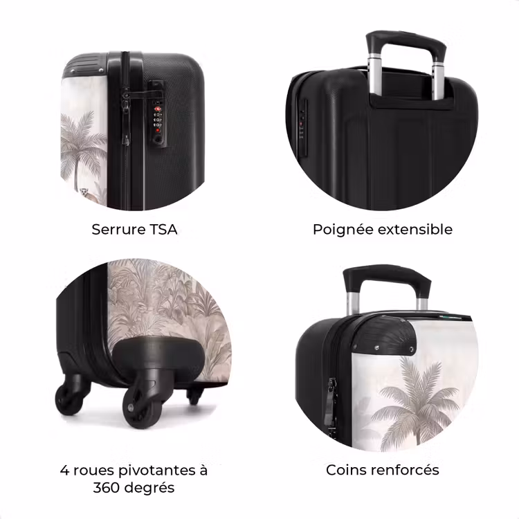 Valise - Jungle - Animaux - Palmiers — 8