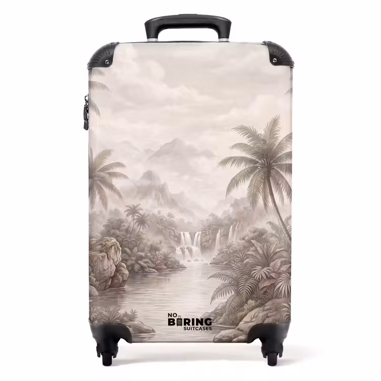 Valise - Jungle - Cascades - Tropical - Illustration — 1
