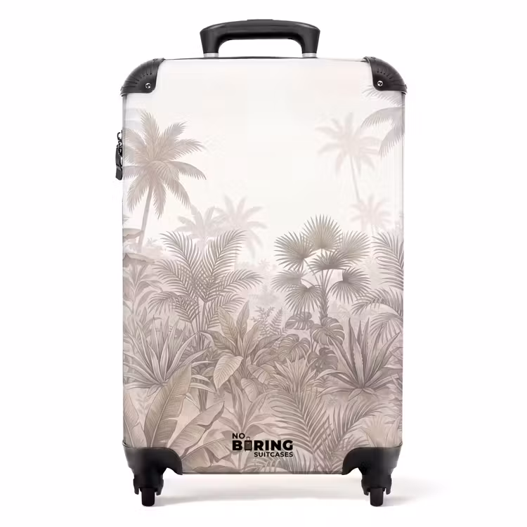 Valise - Jungle - Tropical - Nature - Vintage - Beige — 1