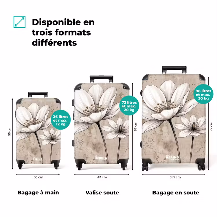 Valise - Moderne - Design - Blanc — 1
