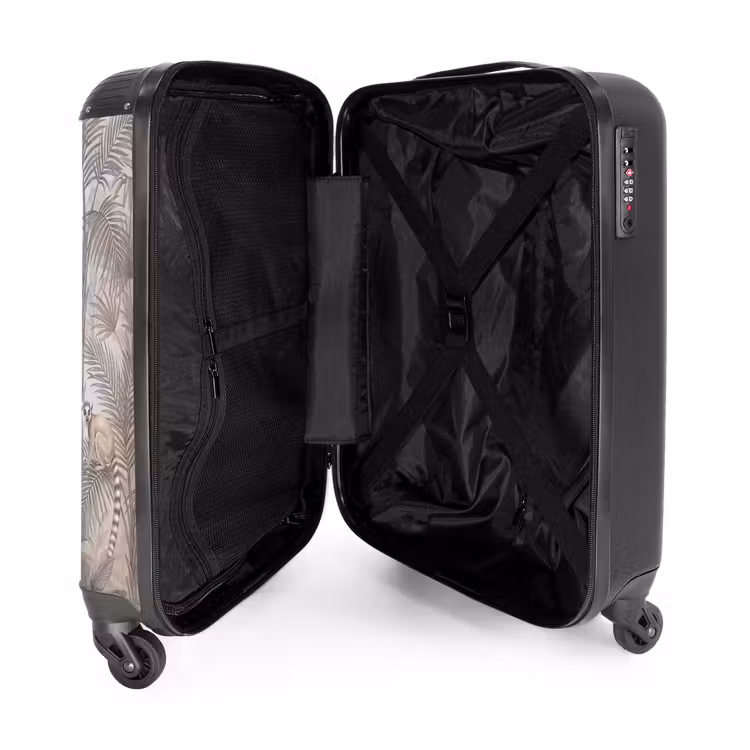 Valise - Nature - Jungle - Lémurien à queue annelée - Brun — 5