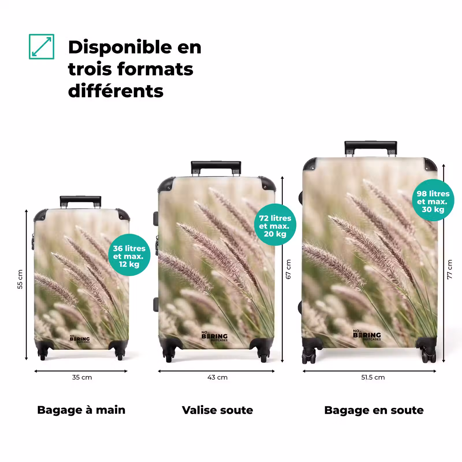 Valise - Herbe - Gros plan - Vert — 1