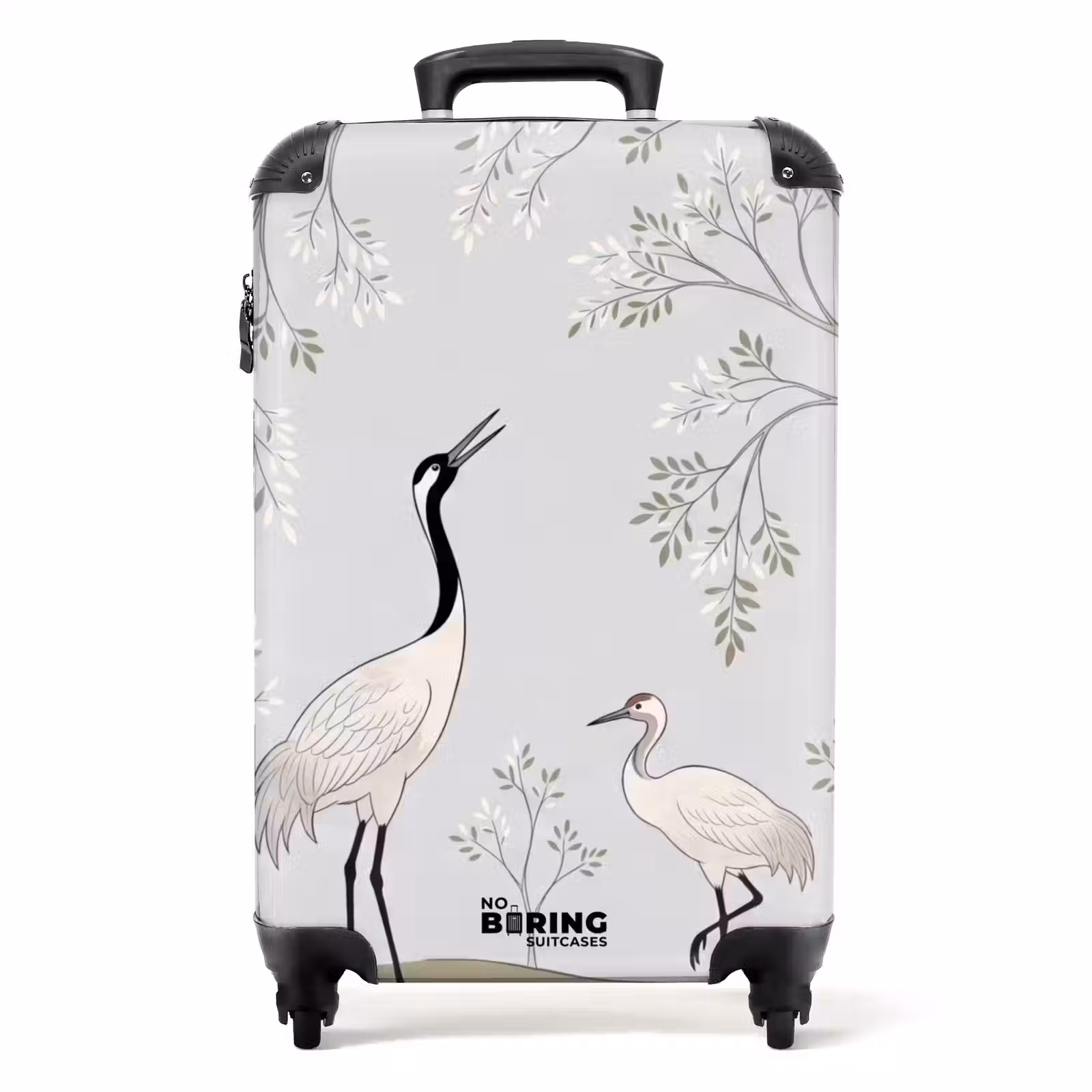Valise - Minimaliste - Grues - Bleu — 1
