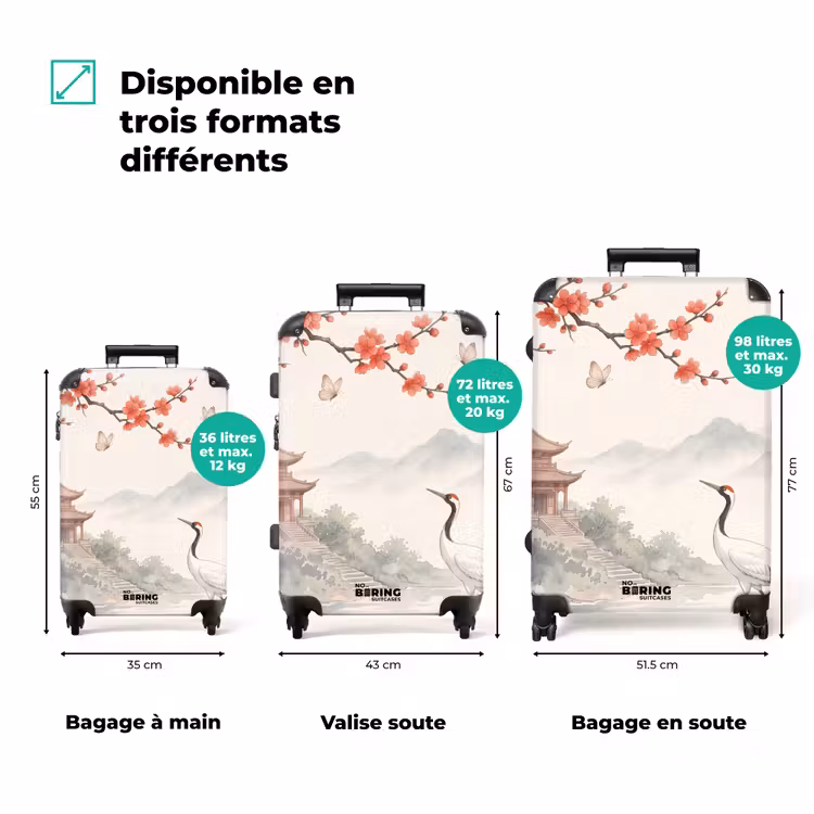 Valise - Grue cendrée - Asie - Classique — 3