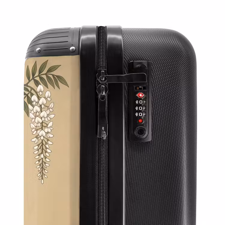 Valise - Grues cendrées - Eau - Beige — 6