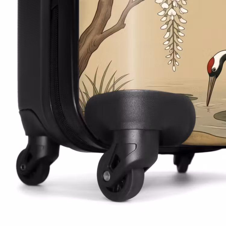 Valise - Grues cendrées - Eau - Beige — 7