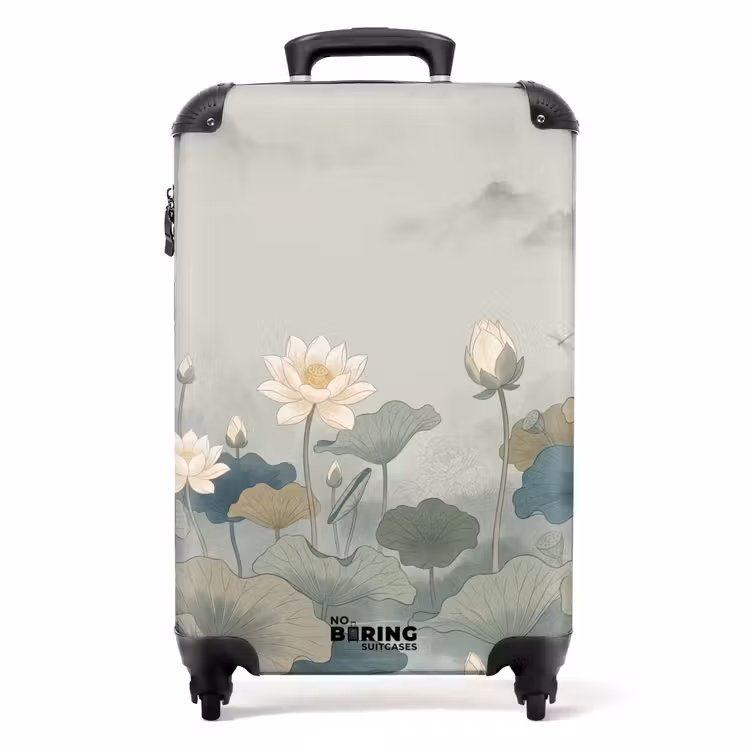 Valise - Lotus - Fleurs - Vert — 1