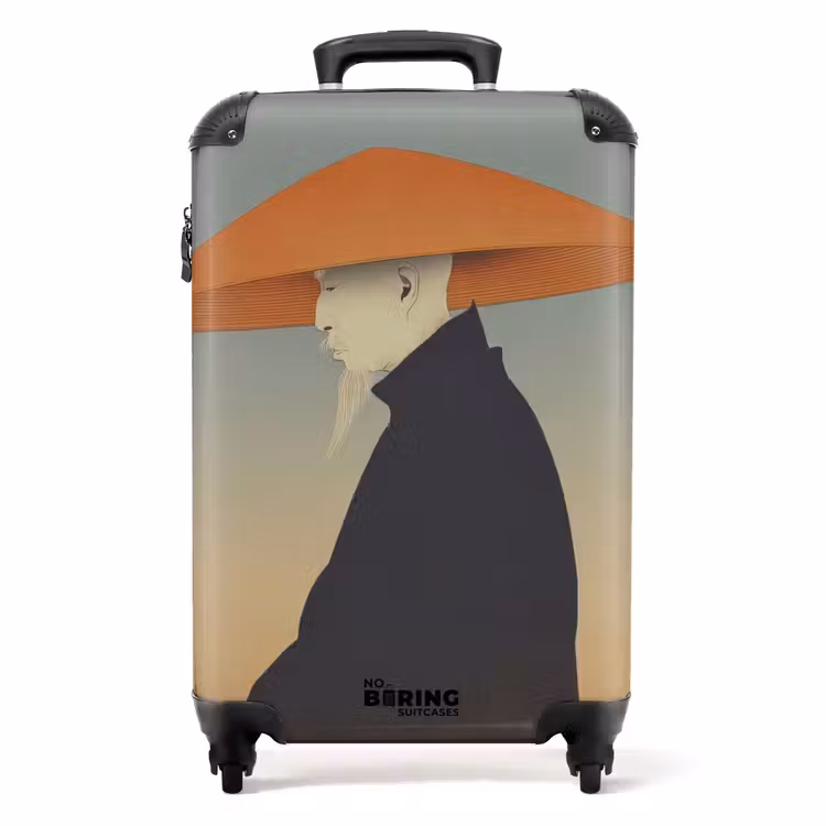 Valise - Minimaliste - Silhouette - Orange — 1